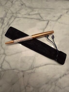 Swarovski Ballpoint Pen - rose gold and crystalline
